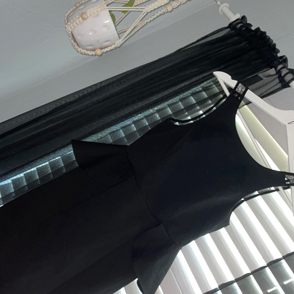 Black BCBG semi-formal dress